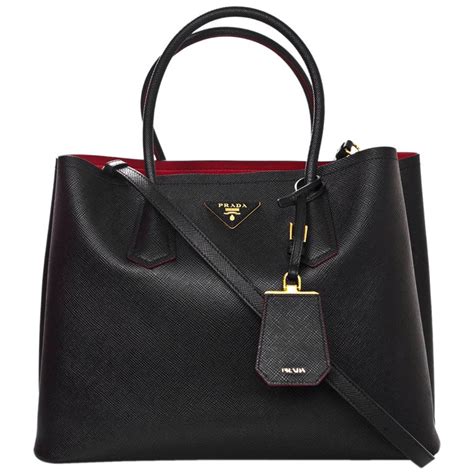 prada leather interior|Prada leather tote bag.